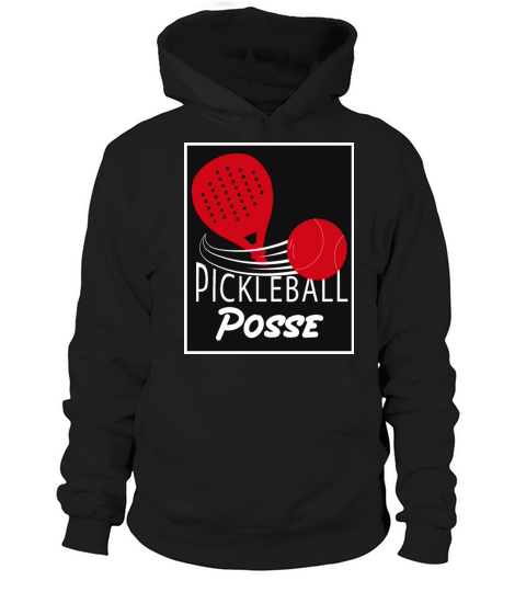 Vintage Pickleball Posse Funny Pickleball Quote Hoodie Unisex
