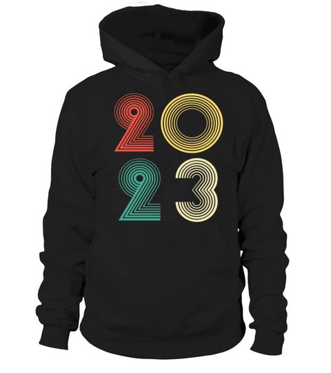 Vintage Retro 2023 Happy new year 2023 Hoodie Unisex