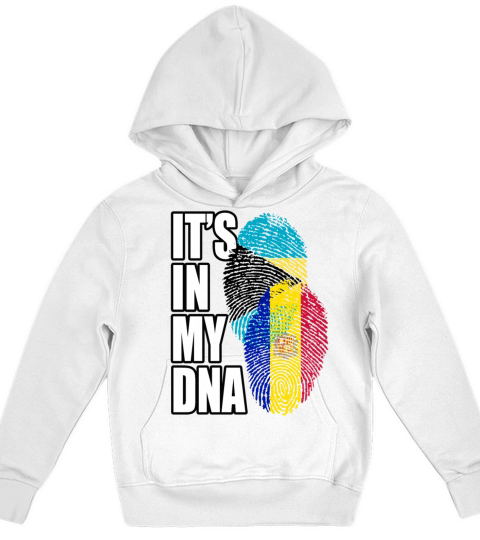 Andorran And Bahamian Mix Heritage DNA Flag Kids Hoodie