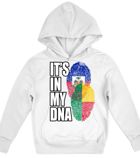 Beninese And Haitian Mix Heritage DNA Flag Kids Hoodie