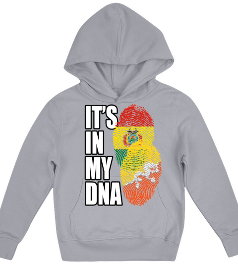 Bhutanese And Bolivian Mix Heritage DNA Flag Kids Hoodie