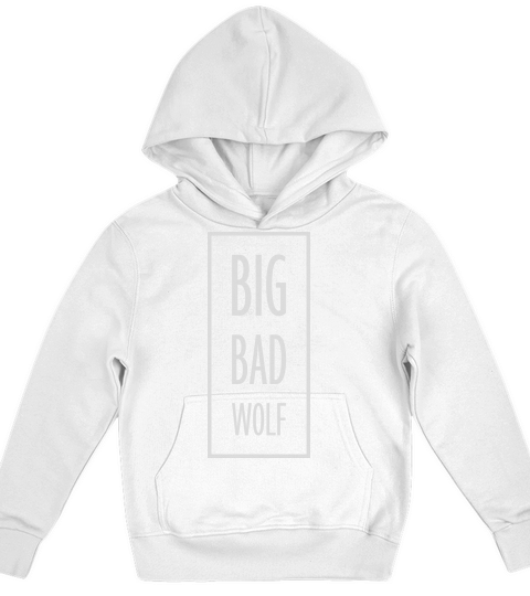 big bad wolf quote Kids Hoodie