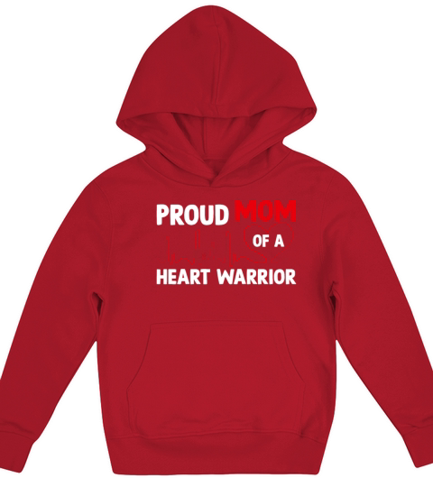 Proud Mommy of a Heart Warrior CHD Awareness Kids Hoodie
