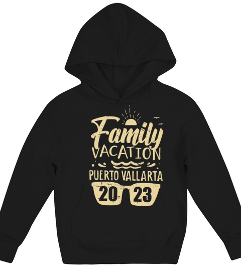 Puerto Vallarta Vacation 2023 Matching Family Trip Kids Hoodie