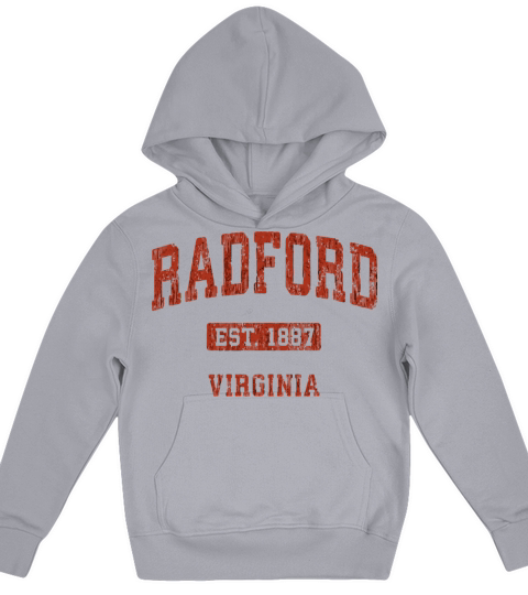 Radford Virginia Va Vintage Athletic Sports Design Kids Hoodie