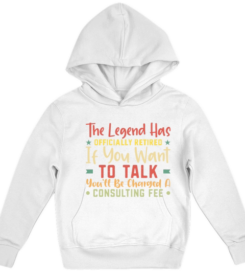 The Legend Has Officially Retired Kids Hoodie