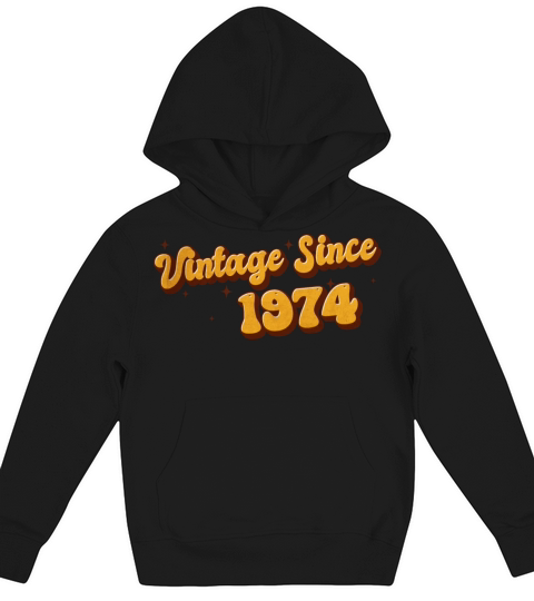 Vintage since 1974 49 Years Old - Groovy 49th Kids Hoodie