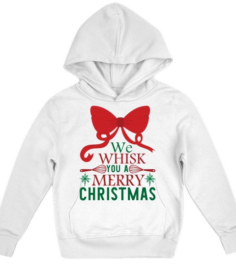 We Whisk You a Merry Christmas Kids Hoodie