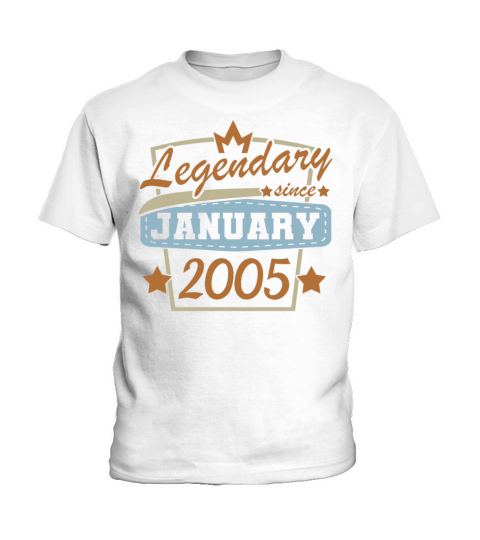 18th Birthday Gifts January 2005 Retro Kids T-Shirt