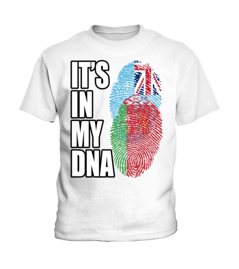 Fijian And Belarusian Mix Heritage DNA Flag Kids T-Shirt
