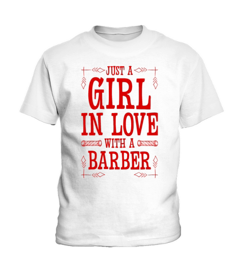 Girl in love with a Barber Kids T-Shirt