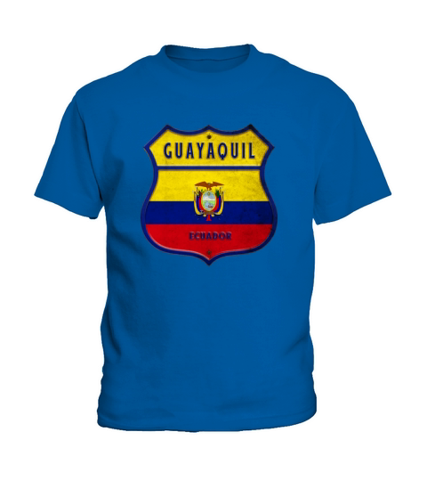 Guayaquil Ecuador coat of arms flag design Kids T-Shirt