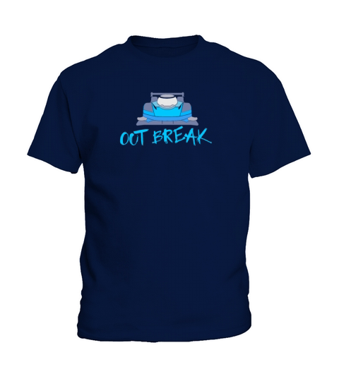 Out Break Racecar Design for Sportscar Lovers Kids T-Shirt