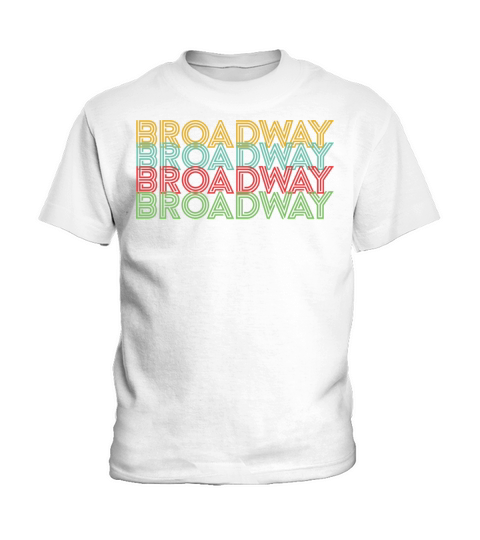 Retro Broadway Theatre Graphic Vintage Musical Lov Kids T-Shirt