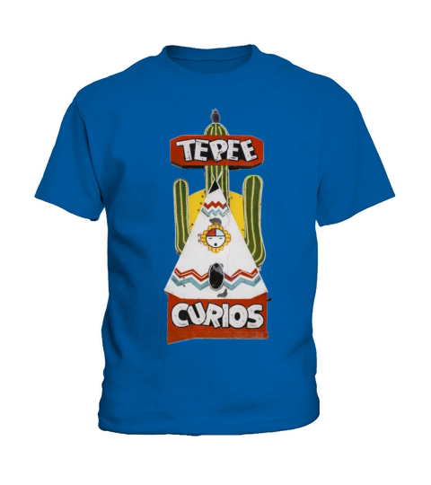 Tepee Curios Route 66 Neon Tucumcari New Mexico Kids T-Shirt