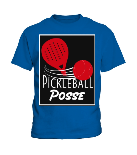 Vintage Pickleball Posse Funny Pickleball Quote Kids T-Shirt