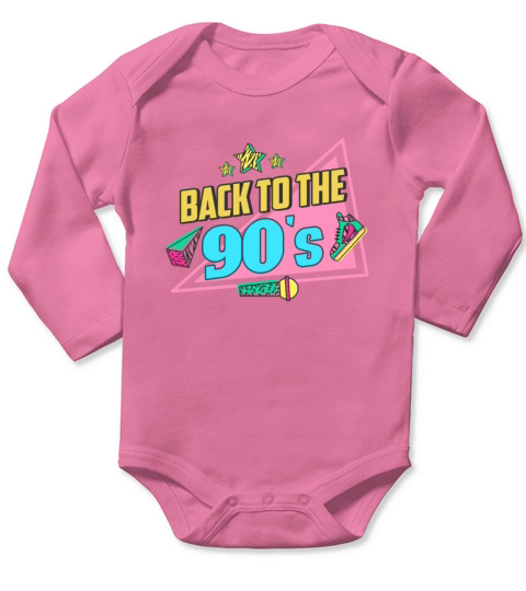 90s Nineties 1990s Long Sleeve Baby One-Piece