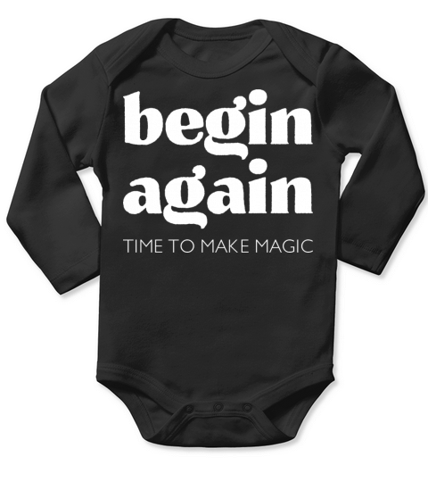 begin again Long Sleeve Baby One-Piece