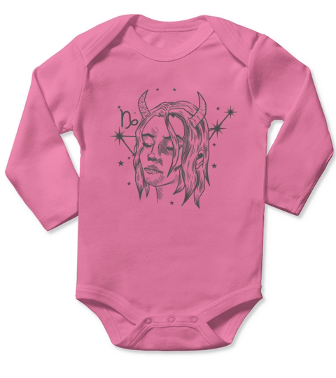 Capricorn Zodiac Sign December January Long Sleeve Baby One-Piece