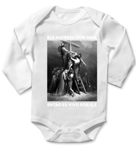 Christian Verse - Jesus Died For Me So I live for Long Sleeve Baby One-Piece