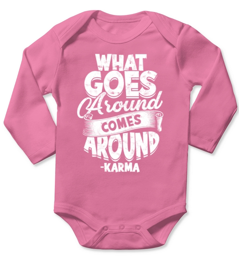 Karma Deadline Yoga Karma Buda spiritual Long Sleeve Baby One-Piece