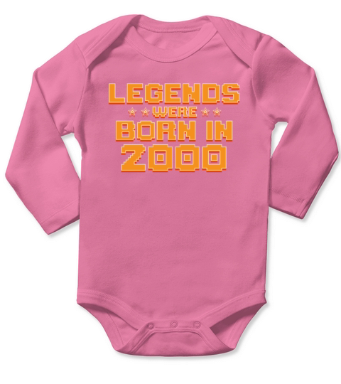 Legends Were Born In 2000 Decade 2000s Vintage Long Sleeve Baby One-Piece