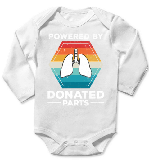 Powered Donor Lung Surviving Vintage Long Sleeve Baby One-Piece