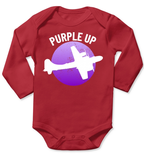 Purple Up B29 Superfortress Military Kid Boys B-29 Long Sleeve Baby One-Piece