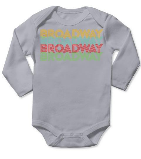 Retro Broadway Theatre Graphic Vintage Musical Lov Long Sleeve Baby One-Piece
