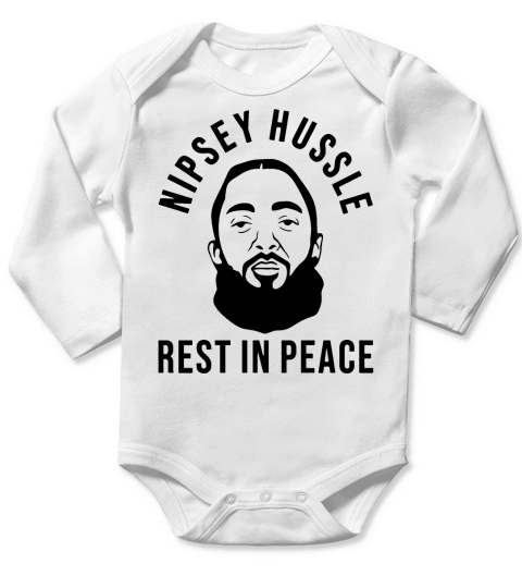 RIP Nipsey hussle - Unisex Long Sleeve Long Sleeve Baby One-Piece