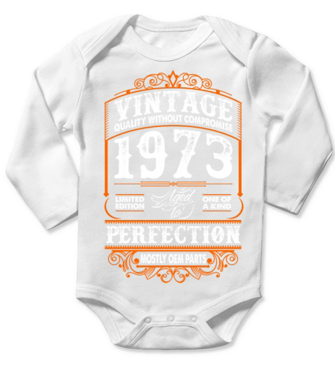 Vintage 1973 Perfection Mostly OEM Parts Long Sleeve Baby One-Piece