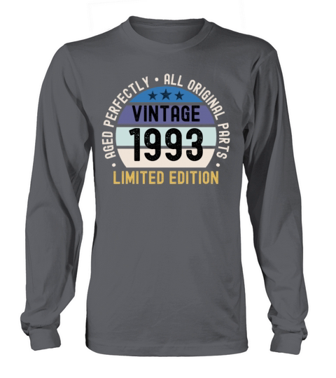 30th Birthday Vintage 1993 Long sleeved Unisex