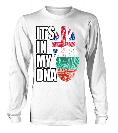 Bulgarian And British Mix Heritage DNA Flag Long sleeved Unisex
