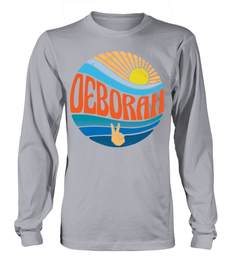 Deborah Shirt Vintage Sunset Deborah Groovy Tie Long sleeved Unisex