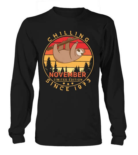 November 1973 Vintage Sloth Long sleeved Unisex