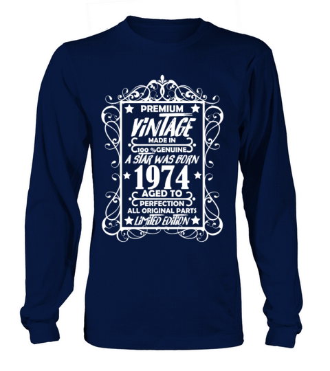 Premium Vintage 1974 Long sleeved Unisex