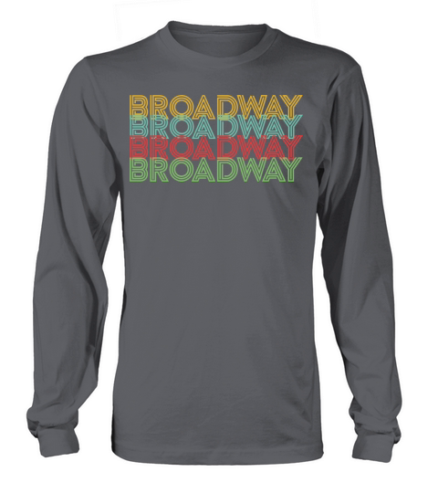 Retro Broadway Theatre Graphic Vintage Musical Lov Long sleeved Unisex