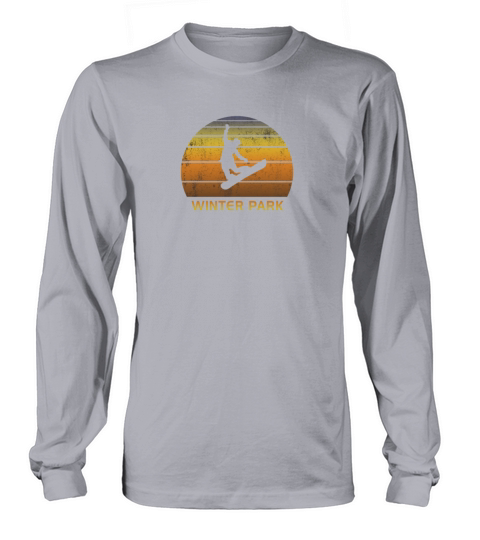 Retro Winter Park Colorado Snowboarding Fan Long sleeved Unisex