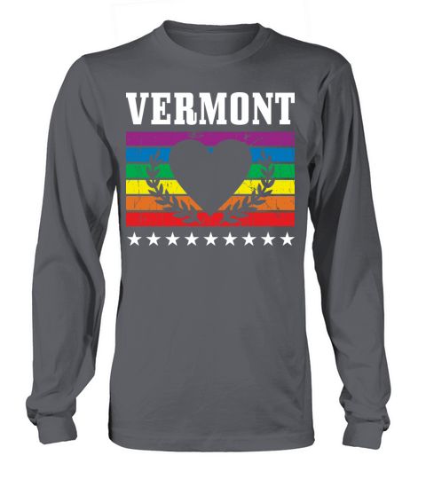 Vermont Pride Flag Pride Month LGBTQ Flag LGBT Com Long sleeved Unisex