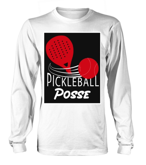 Vintage Pickleball Posse Funny Pickleball Quote Long sleeved Unisex