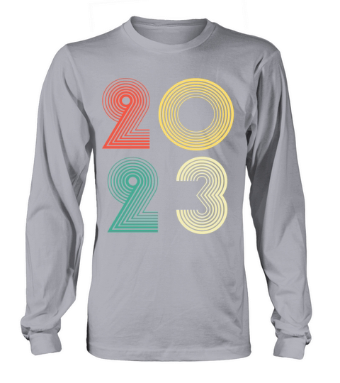 Vintage Retro 2023 Happy new year 2023 Long sleeved Unisex