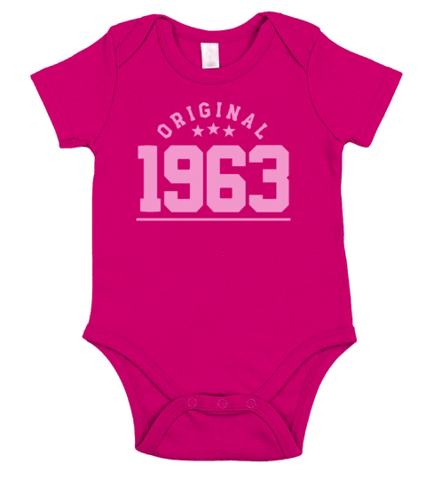 60 Years Vintage 1963 Retro 60th Birthday Short Sleeve Baby One-Piece