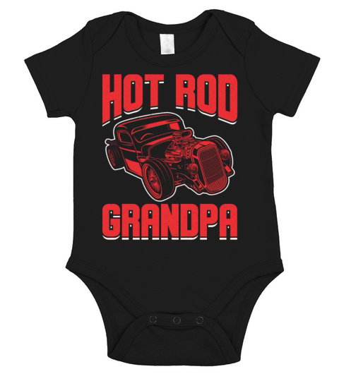 Boy Who Loves Hot Rod Cars Classic Car Short Sleeve Baby One-Piece