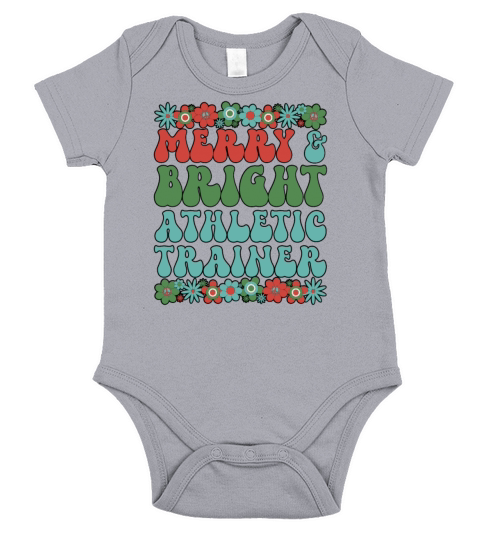Certified Athletic Trainer Christmas AT Xmas Gifts Short Sleeve Baby One-Piece