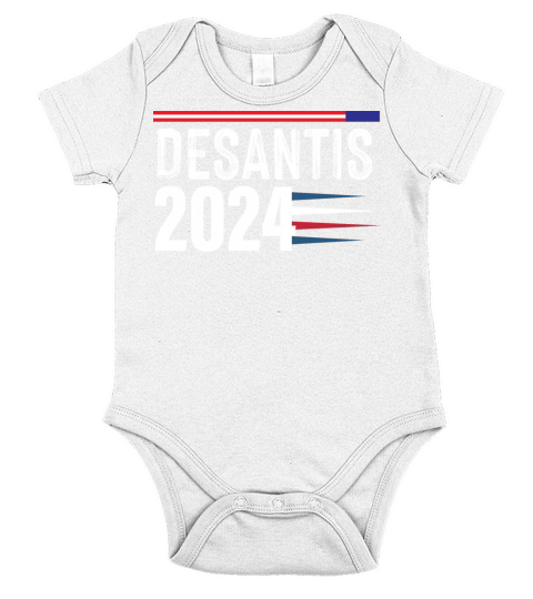 Desantis 2024 for President Vintage Distressed Short Sleeve Baby One-Piece