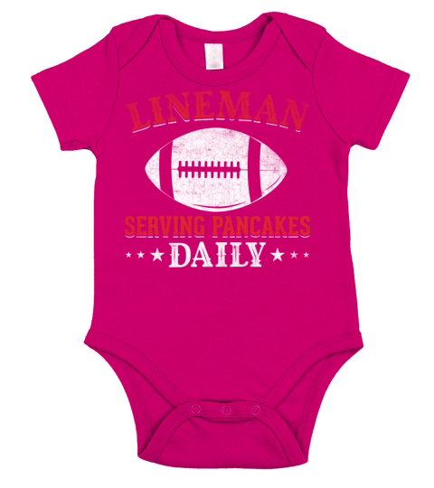 Funny Distressed Quote Football Lineman Serving Pa Short Sleeve Baby One-Piece