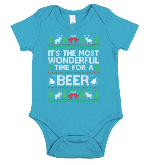Its the most wonderful time for a beer Short Sleeve Baby One-Piece