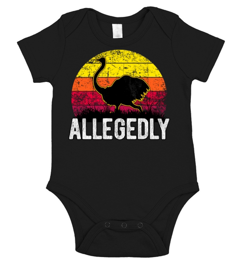 letterkenny allegedly special design animals Birds Short Sleeve Baby One-Piece