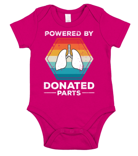 Powered Donor Lung Surviving Vintage Short Sleeve Baby One-Piece