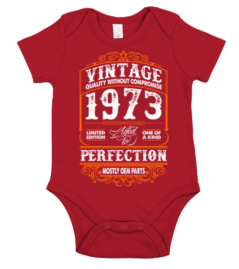 Vintage 1973 Perfection Mostly OEM Parts Short Sleeve Baby One-Piece